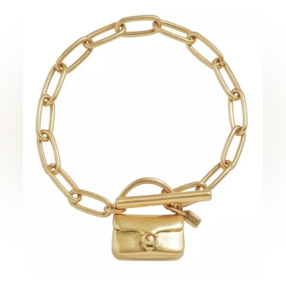 NWT Coach Tabby Handbag Charm Paperclip “BRACELET “ - Picture 2 of 7